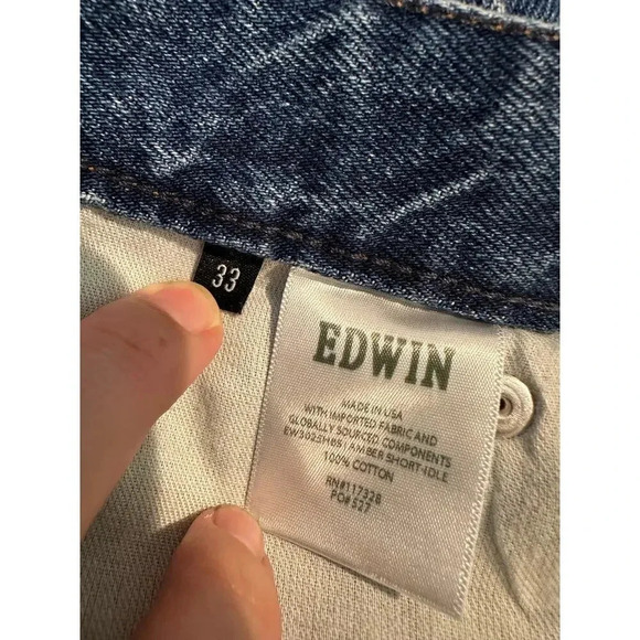NWT Edwin Amber Denim Shorts - Picture 6 of 7